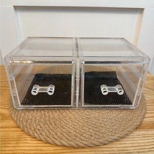 BINO Acrylic 2-Drawer Short Makeup Organizer